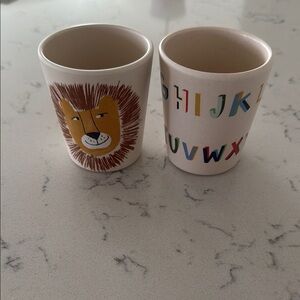 Pillowfort kids lion and alphabet cups